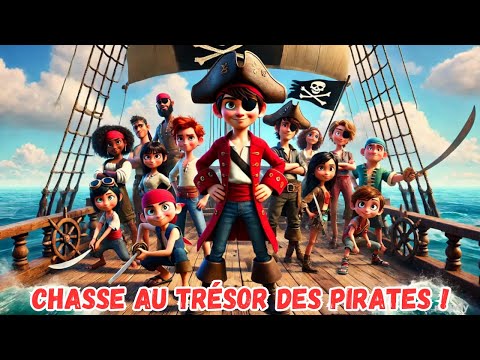 Chasse au Trésor des Pirates !🏴‍☠chanson de Pirates pour Enfants 💰 Aventure, Bateau,Trésor et Mer 🎶