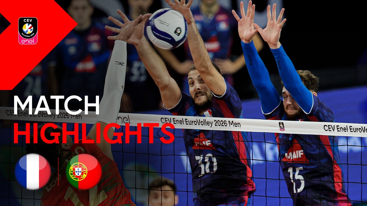 Highlights | France vs. Portugal | CEV Enel EuroVolley 2026 Men