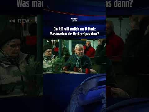 Die AfD will zurück zur D-Mark: Was machen die Mecker-Opas dann? | heute-show #shorts