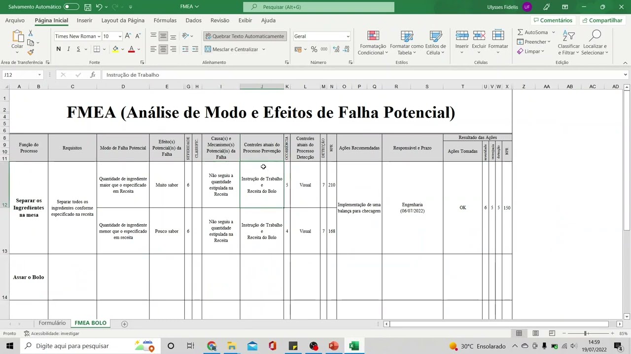 COMO FAZER FMEA - Análise de Modos de Falha e seus Efeitos (Failure Mode and Effect Analysis)