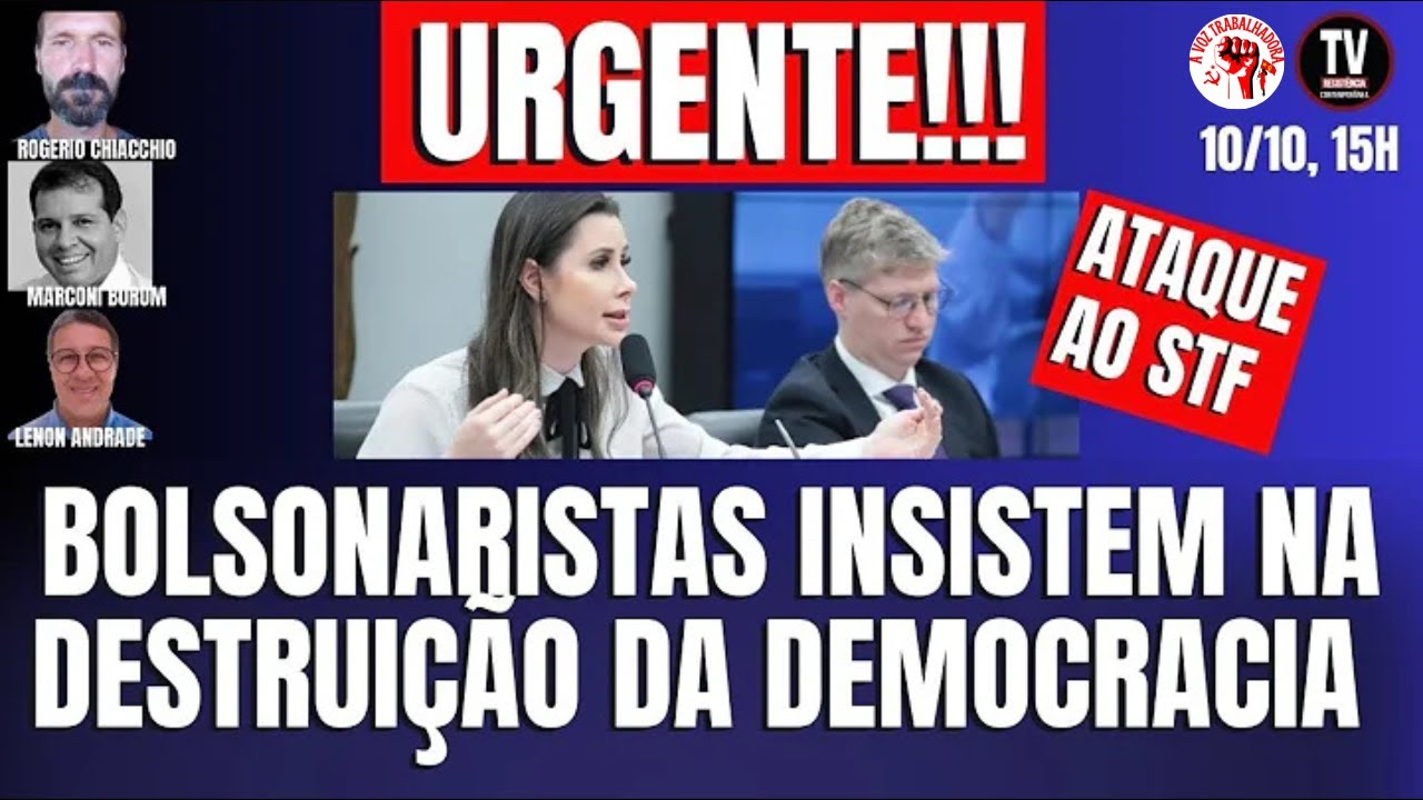 [AO VIVO] GRAVÍSSIMO! ATAQUE AO STF - BOLSONARISTAS INSISTEM NA DESTRUIÇÃO DA DEMOCRACIA (10/10/24)
