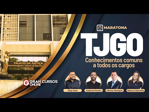 Maratona TJGO - Conhecimentos comuns a todos os cargos