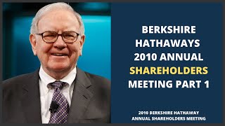 Warren Buffetts Berkshire Hathaways Annual Meeting 2010 Part 1
