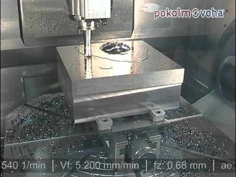 SPINWORX® Rundplatte in 1.2738 / Standzeit 13 Stunden / P20 / 40CrMnNiMo8-6-4