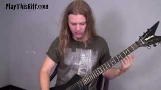 DECAPITATED Developing Speed PlayThisRiff.com guitar lesson