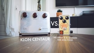 Video thumbnail for Klon Centaur VS JHS Pedals "Meat & 3" modded EHX Soul Food (comparison) by Eirik Stordrange