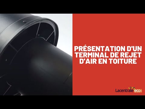 Terminal de rejet d'air en toiture DN125