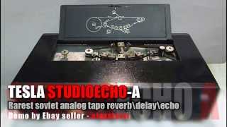 Video thumbnail for TESLA STUDIOECHO-A - RARE VINTAGE SOVIET ANALOG TAPE REVERB/DELAY PROCESSOR by VintageShopVideo