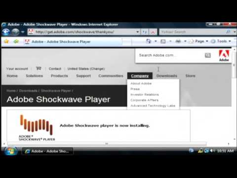 comment installer shockwave flash