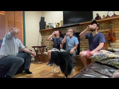 Drinking fermented horse milk(Kumis)