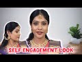 SELF ENGAGEMENT MAKEUP IN TAMIL BRIDAL MAKEUP TUTORIAL