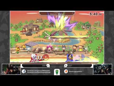 GUMS 11 Singles (Winner's Bracket) - 1337 (Mewtwo) vs LeeT (Mii Brawler)