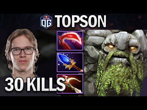 OG.TOPSON TINY WITH 30 KILLS - DOTA 2 7.27 GAMEPLAY