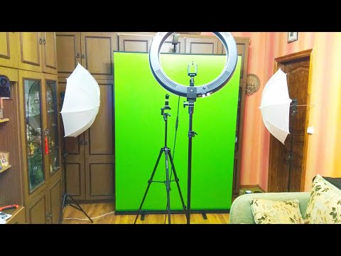 Складной выдвижной фон Chroma Key Screen / Foldable Retractable Chroma Key Screen