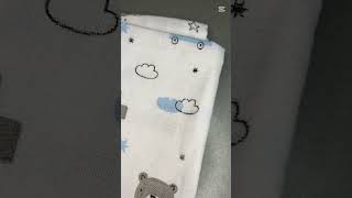 Kvalitní bavlněná plena s potiskem Tetra Premium, 90x100 cm méďa a auto PREM