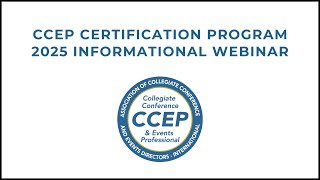 Watch the ACCED-I CCEP 2025 Informational Session