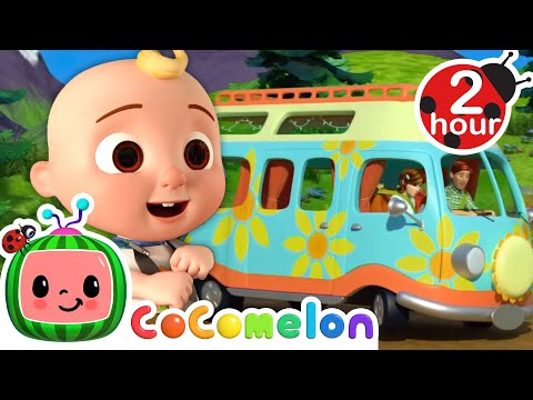Wheels on the Camper Van  | Animals for Kids | Animal Cartoons | Funny Cartoons | Learn about Animal