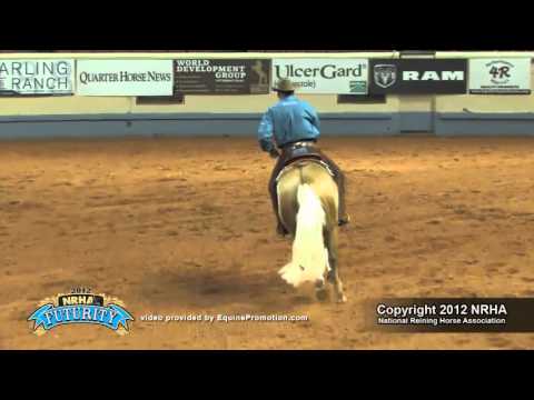 Wimpys Littlecolonel ridden by Jordan Larson - 2012 NRHA Futurity (First Go)