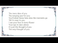 Elvis Costello - The Very Thought of You DVD Lyrics