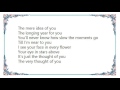 Elvis Costello - The Very Thought of You DVD Lyrics