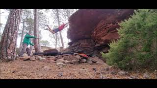 Video thumbnail of Cjotas, 8a+. Albarracín