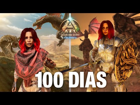 SOBREVIVI 100 DIAS HARDCORE NO ARK SURVIVAL ASCENDED [SCORCHED EARTH]!!!