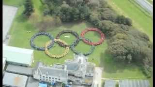 preview picture of video 'Largest Human Olympic Rings Record Attempt at Bay House School, Gosport, UK'