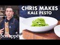Chris Makes Kale Pesto Pasta | From the Test Kitchen | Bon Appétit
