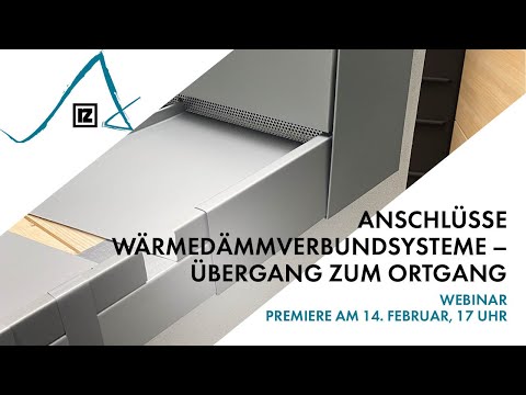 Webinar: Anschlüsse Wärmedämmverbundsysteme - Übergang zum Ortgang (💪💪)