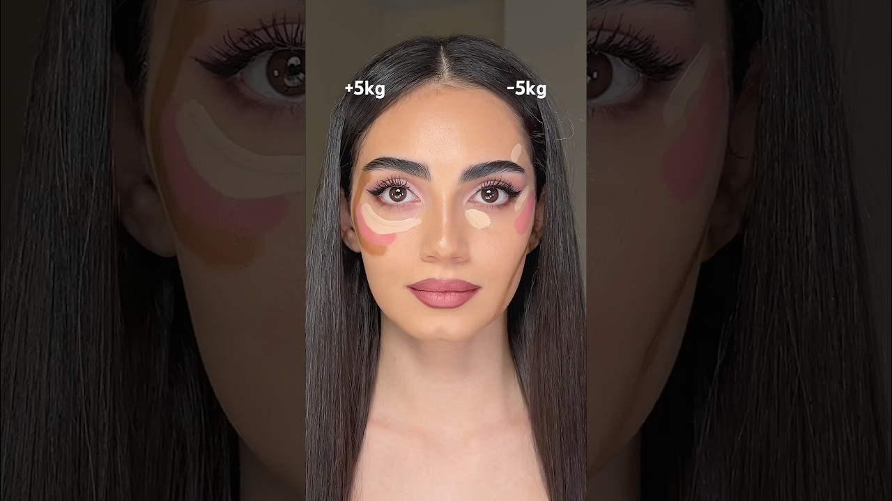 Same face, different contour 😎 wild right?😁 #makeuptutorial