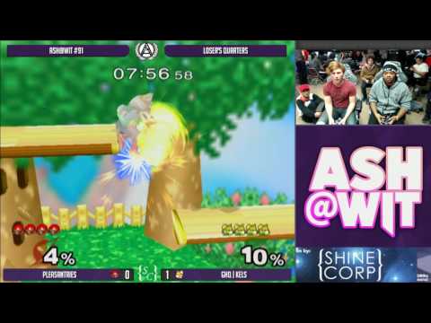 GHQ | Kels (Fox) vs Pleasantries (Samus) - ASH@WIT #91 Melee Loser's Quarters