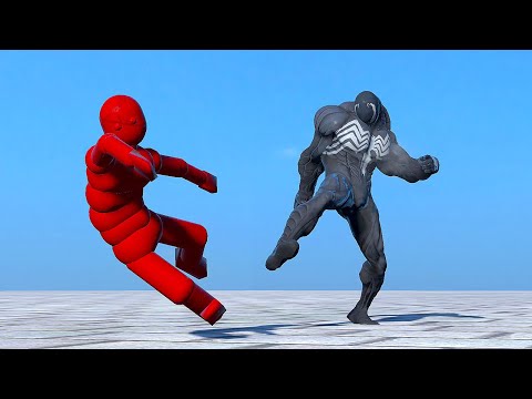 VENOM’S DEATH RUN CHALLENGE – RAGDOLL SWORD FIGHTS!