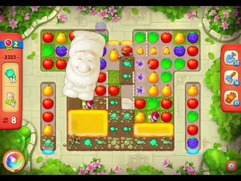 GardenScapes Level 2323 no boosters (16 moves)