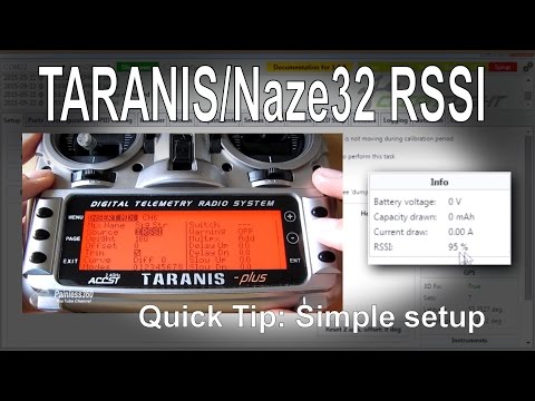FrSky TARANIS/Naze32/Cleanflight Quick Tip - Setting up RSSI for an OSD with D4R-II