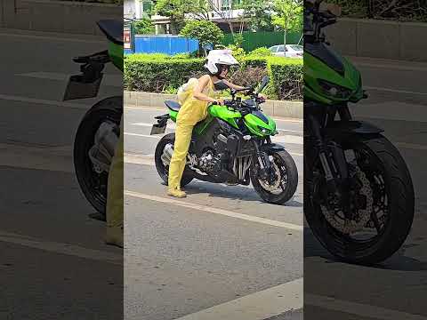 She's small but extremely mighty 😅🥰 #motorcycle #viral #motovlog #bikeshort #trending #cute #shorts