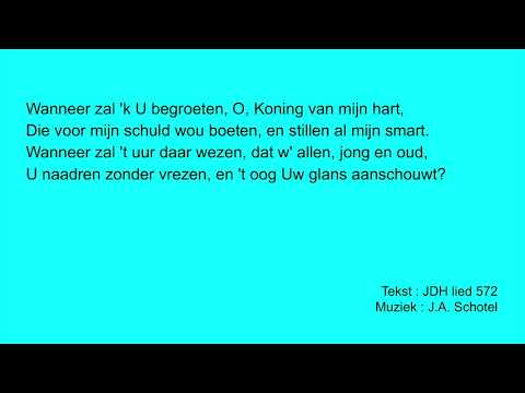 Wanneer zal 'k U begroeten JDH 875