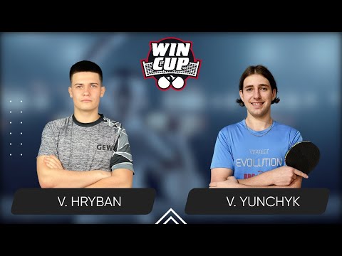 18:00 Vadym Hryban - Valentyn Yunchyk West 3 WIN CUP 11.08.2024 | Table Tennis WINCUP