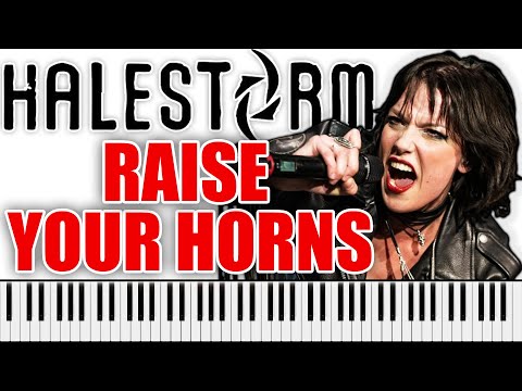 HALESTORM - Raise Your Horns | PIANO COVER (Lzzy Hale's vocals)