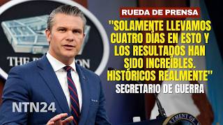 Secretario de Guerra informa que ataques contra el régimen iraní han sido "devastadores, sin piedad"