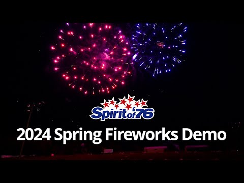 [4k] 2024 Spring Fireworks Demo - Spirit of '76