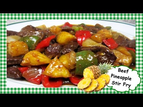 Chinese Beef and Fresh Pineapple Stir Fry Recipe ~ The Best Chinese Beef Stir Fry