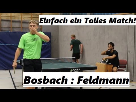 So geil kann Tischtennis sein🫶 Super Leistung von T.Feldmann(1984TTR) : L.Bosbach(2198TTR)