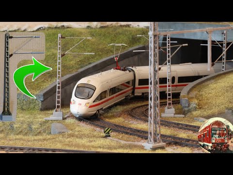 TUTORIAL Oberleitungsmasten grau färben und altern - nach DR Vorbild - Modelleisenbahn H0