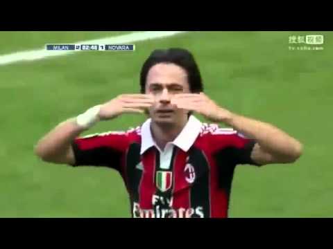 Milan-Novara 2-1 Goal Pippo Inzaghi 13/05/2012 HD