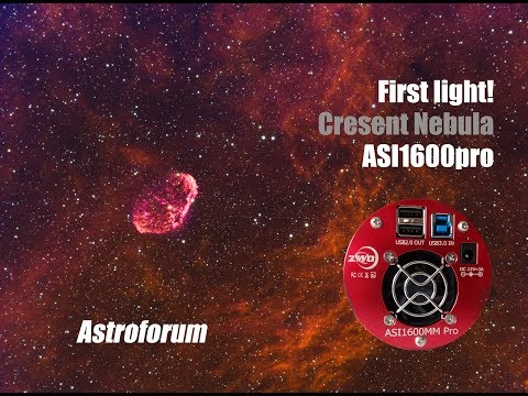 ZWO ASI 1600MM PRO - First Light! ZWO 7nm Narrowband Filters on the Crescent Nebula (NGC 6888)