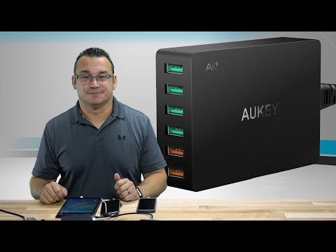 Išorinis Įkroviklis - Aukey PA-D2 36W Juoda video