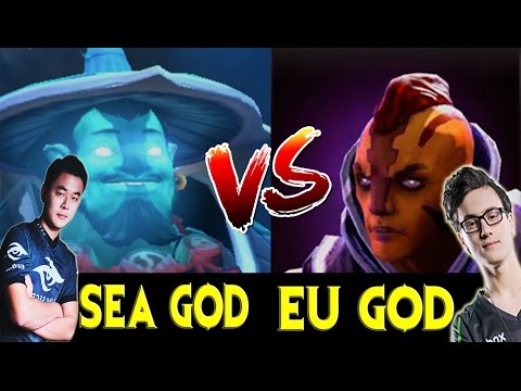 Midone [Storm Spirit] vs Miracle- [Anti-Mage] Top 1 SEA vs Top 1 EU
