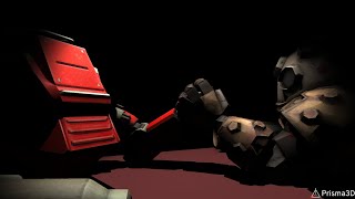 Gutterman vs Guttertank | epic fight animation