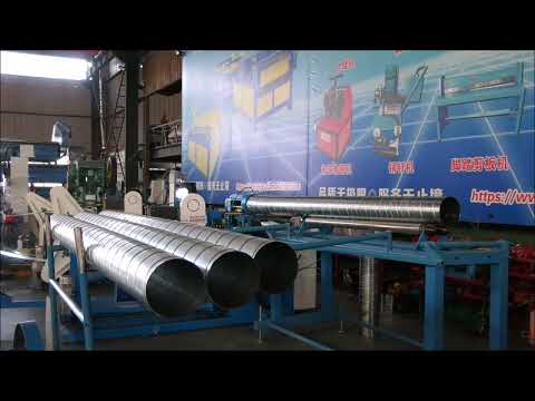 Spiral tubformer demo production for customer before shipping 2025 05