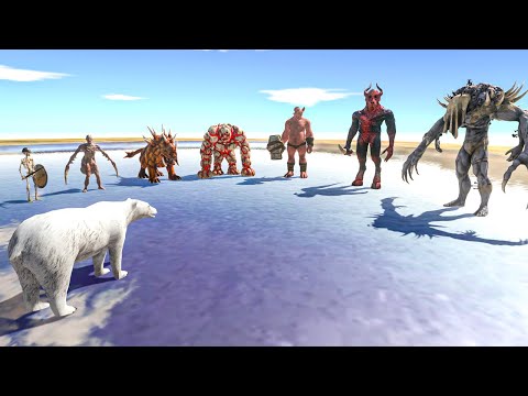 POLAR BEAR vs UNITS INFERNALS UNTIL WIN - Animal Revolt Battle Simulator
